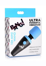 Load image into Gallery viewer, Bang! 10x Vibrating Mini Rechargeable Silicone Wand Massager - Blue
