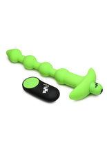 Load image into Gallery viewer, Bang! 28x Glow In The Dark Silicone Rechargeable Anal Beads with Remote - Glow In The Dark/Green
