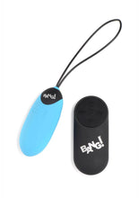 Load image into Gallery viewer, Bang! 28x Grooved Rechargeable Silicone Egg with Remote Control - Blue
