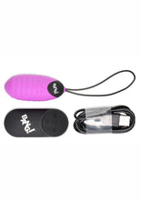 Load image into Gallery viewer, Bang! 28x Ribbed Rechargeable Silicone Egg with Remote Control
