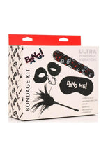 Load image into Gallery viewer, Bang! Bondage Kit - XL Bullet, Cuffs, Tickler, and Blindfold - Black
