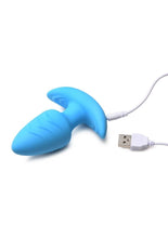 Load image into Gallery viewer, Bang Rotating Vibra Plug W/Remote Blue
