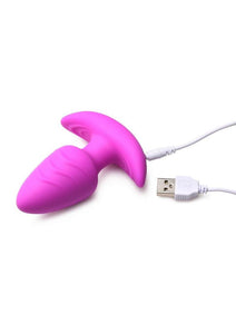 Bang Rotating Vibra Plug W/Remote Purple