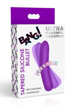 Load image into Gallery viewer, Bang Tapered Flexible Silicone Rechargeable Bullet - Purple
