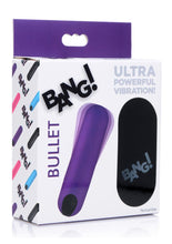 Load image into Gallery viewer, Bang! Vibrating Bullet with Remote Control - Purple
