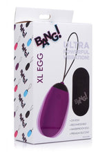 Load image into Gallery viewer, Bang! XL Vibrating Egg - Purple - XLarge
