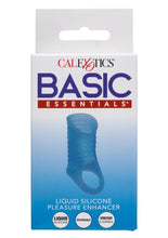 Load image into Gallery viewer, Basic Essentials Liquid Silicone Pleasure Enhancer - Blue
