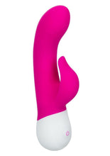 Load image into Gallery viewer, Basic Essentials Rechargeable Dual Pleaser Rechargeable Silicone Vibrator - Pink

