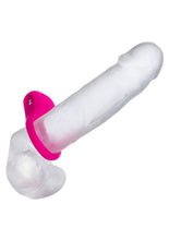 Load image into Gallery viewer, Basic Essentials Rechargeable Ridge Rider Silicone Cock Ring
