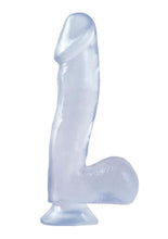 Load image into Gallery viewer, Basix Rubber Works 6.5in Dong with Suction Cup Waterproof - Clear
