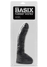 Load image into Gallery viewer, Basix Rubber Works Fat Boy Dong - Black - 10in
