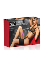Load image into Gallery viewer, Bedroom Bliss Lover&#39;s Thigh Harness - Black
