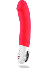 Load image into Gallery viewer, Big Boss G5 Vibrating Silicone Dildo - Pink
