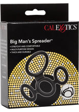 Load image into Gallery viewer, Big Man's Spreader Silicone Cock Ring - Black
