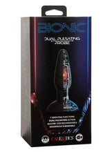 Load image into Gallery viewer, Bionic Dual Pulsating Probe Rechargeable Silicone Anal Stimulator - Black
