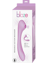 Load image into Gallery viewer, Blaze Bendable Suction Rechargeable Silicone Massager - Lavender
