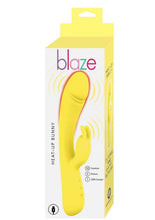 Load image into Gallery viewer, Blaze Heat Up Bunny Rechargeable Silicone Vibrator - Yellow
