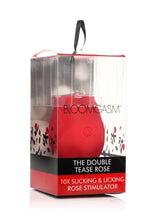 Load image into Gallery viewer, Bloomgasm Double Tease Rose 10x Rechargeable Silicone Sucking and Licking Stimulator
