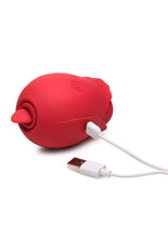 Load image into Gallery viewer, Bloomgasm Double Tease Rose 10x Rechargeable Silicone Sucking and Licking Stimulator
