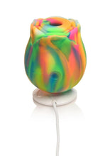 Load image into Gallery viewer, Bloomgasm Glow Rose Rechargeable Silicone Glow In The Dark Rose Clit Stimulator
