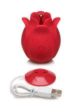 Load image into Gallery viewer, Bloomgasm Orchids Wild Rechargeable Silicone Vibrating Pinpoint Rose Tickler
