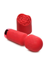 Load image into Gallery viewer, Bloomgasm Pleasure Rose-Petite Mini Silicone Rechargeable Rose Wand - Red

