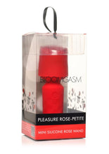Load image into Gallery viewer, Bloomgasm Pleasure Rose-Petite Mini Silicone Rechargeable Rose Wand - Red
