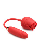Load image into Gallery viewer, Bloomgasm Romping Rose 10x Rechargeable Silicone Suction Rose and Thrusting Vibrator - Red
