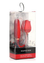 Load image into Gallery viewer, Bloomgasm Romping Rose 10x Rechargeable Silicone Suction Rose and Thrusting Vibrator - Red
