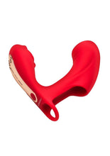 Load image into Gallery viewer, Bloomgasm Rose Touch Pulsing Rechargeable Silicone Finger Vibrator
