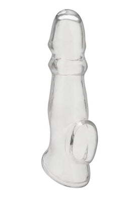 Blue Line Girthy Penis Enhancing Sleeve Extension - Clear - 6.75in
