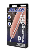 Load image into Gallery viewer, Blue Line Teardrop Urethral Sound 6in - Stainless - Steel
