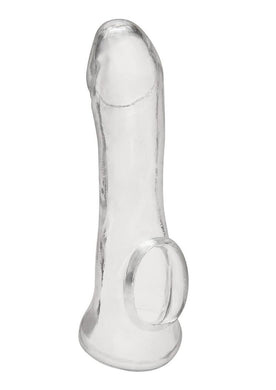 Blue Line Transparent Penis Enhancing Sleeve Extension - Clear - 6.25in