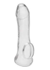 Blue Line Transparent Penis Enhancing Sleeve Extension - Clear - 6.25in