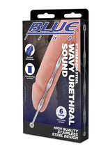 Load image into Gallery viewer, Blue Line Wavy Urethral Sound 6in - Stainless - Steel
