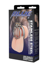 Load image into Gallery viewer, Blueline Stainless Steel Inverted Micro Jail Time Chastity Cage - Silver
