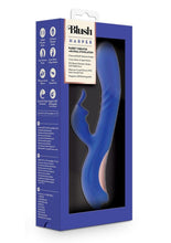 Load image into Gallery viewer, Blush Collection Harper Rechargeable Silicone Rabbit Vibrator - Blue/Midnight Blue
