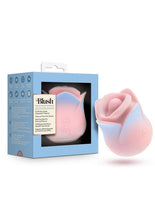 Load image into Gallery viewer, Blush Collection Kissing Rose Rechargeable Silicone Clitoral Stimulator - Pink
