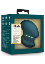 Load image into Gallery viewer, Blush Collection Raya Rechargeable Silicone Clitoral Stimulator - Dark Teal/Teal
