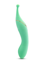 Load image into Gallery viewer, Blush Collection Stella Rechargeable Silicone Dual End Vibrator - Green
