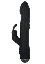 Load image into Gallery viewer, Bodacious Bunny Rechargeable Silicone Rabbit Vibrator - Black
