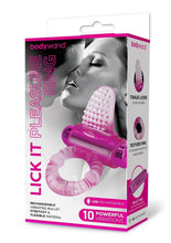 Load image into Gallery viewer, Bodiywand Rechargeable Silicone Lick It Pleasure Ring - Pink

