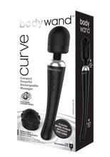 Load image into Gallery viewer, Bodywand Curve Rechargeable Silicone Wand Massager - Black

