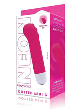 Load image into Gallery viewer, Bodywand Dotted Mini G Rechargeable Silicone Vibrator - Neon Pink/Pink
