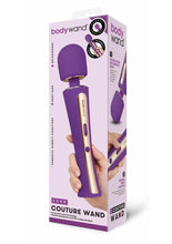 Load image into Gallery viewer, Bodywand Luxe Couture Silicone Rechargeable Massager - Purple
