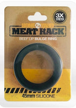 Load image into Gallery viewer, Boneyard Meat Rack Beef Up Bulge Ring 3x Stretch Silicone Cock Ring - Black/Blue
