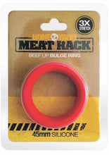 Load image into Gallery viewer, Boneyard Meat Rack Beef Up Bulge Ring 3x Stretch Silicone Cock Ring - Red
