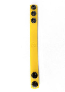 Boneyard Silicone Cock Strap 3-Snap Ring - Yellow