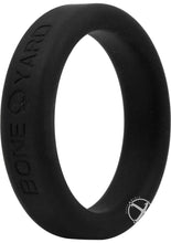 Load image into Gallery viewer, Boneyard Silicone Ring Cock Ring - Black - 1.6in
