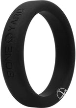 Load image into Gallery viewer, Boneyard Silicone Ring Cock Ring - Black - 1.8in
